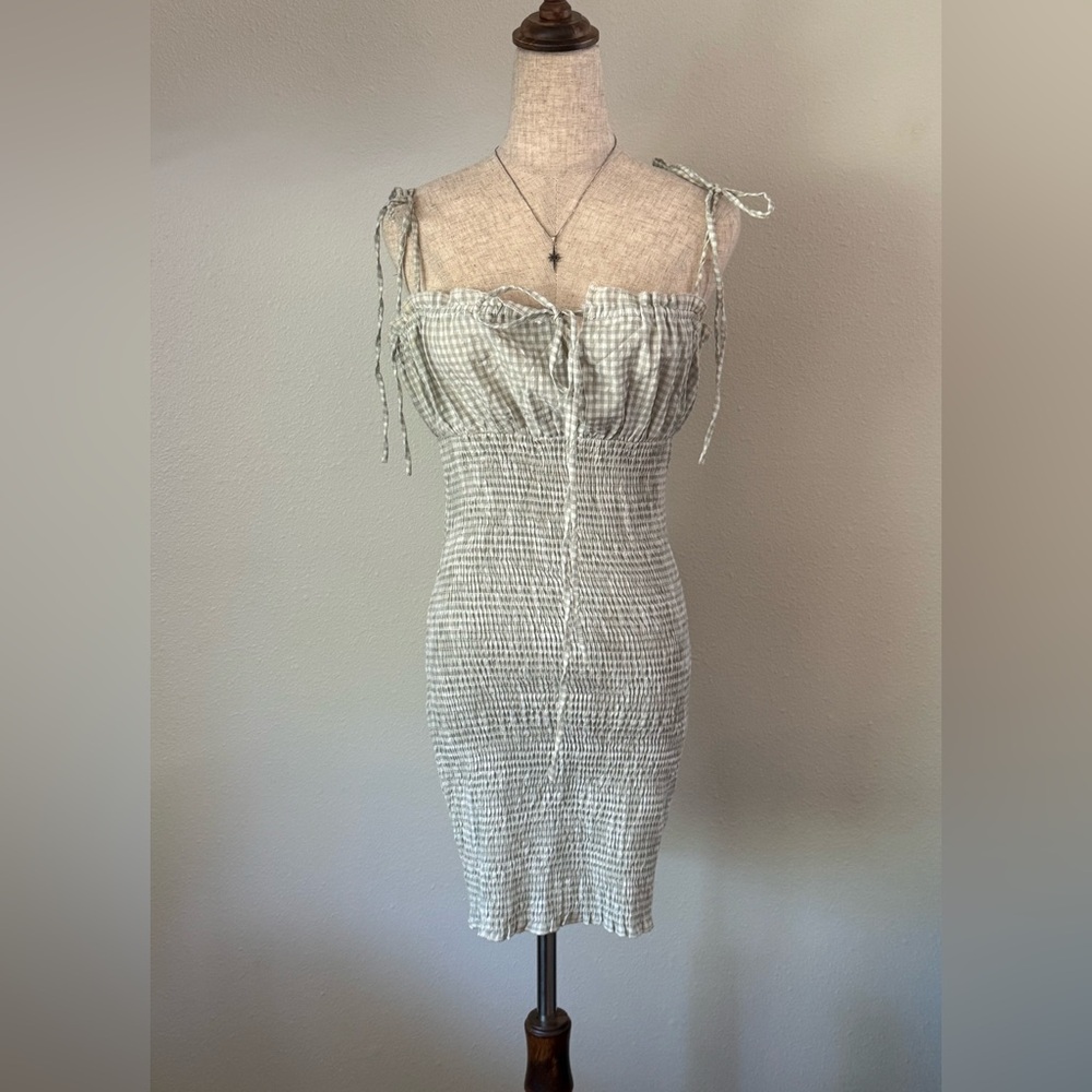 Princess Polly White and Gray Mini Dress